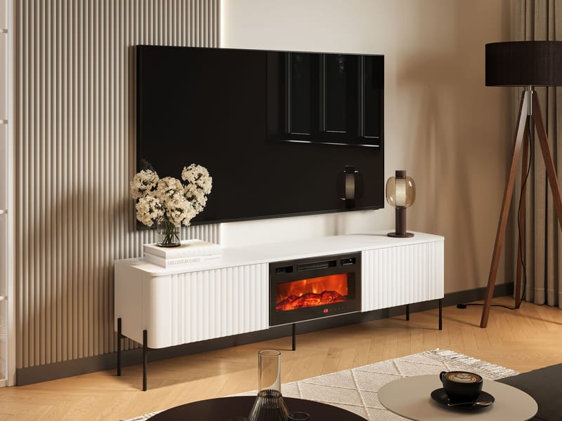 Sherie Tv-bänk 190 cm - Vit - Möbler - Tv möbel & mediamöbel - TV bänk & mediabänk