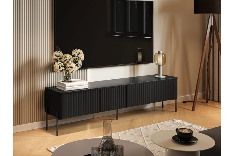 Sherie Tv-bänk 190x40 cm, Svart