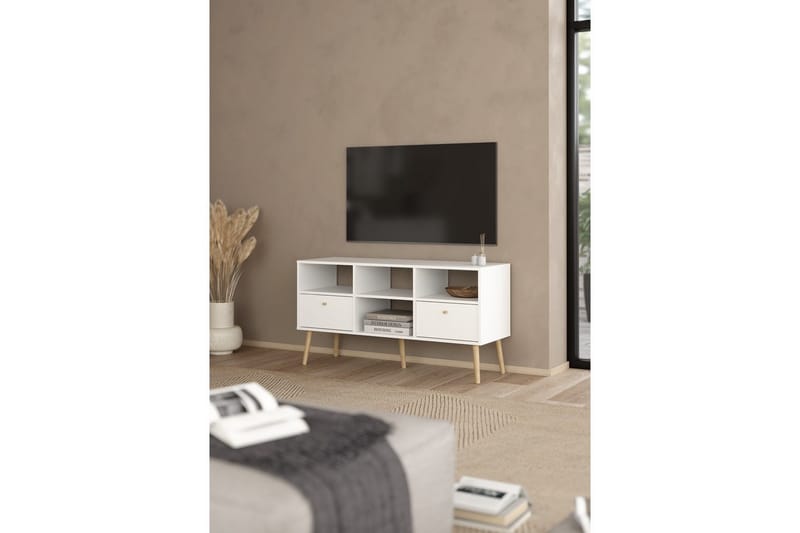 Shinta Tv-stativ 61 cm - Vit - Möbler - Tv möbel & mediamöbel - Mediastativ & väggfäste