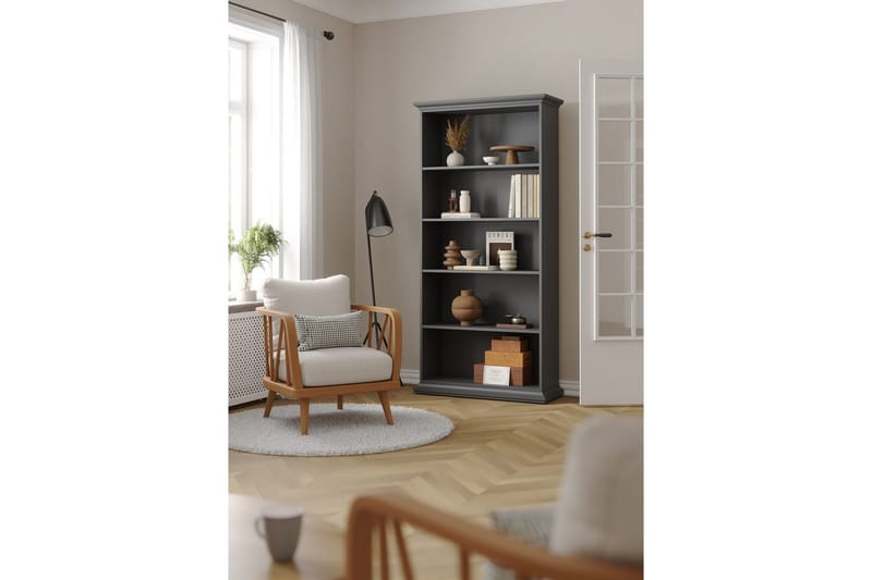Shoiba Bokhylla 96 cm - Grå - Förvaring - Hylla - Bokhylla