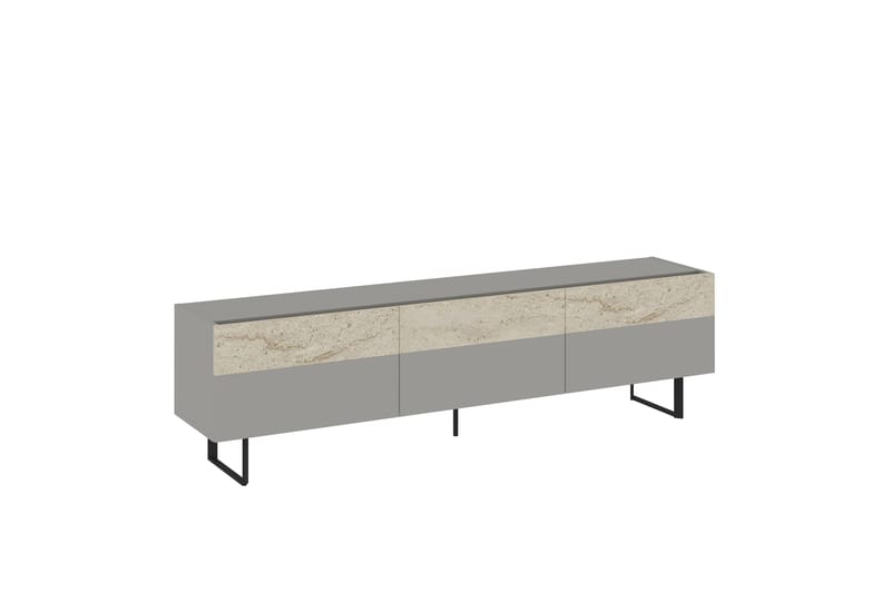 Sign Tv-bänk 180 cm - Grå/Travertin - Möbler - Tv möbel & mediamöbel - TV bänk & mediabänk