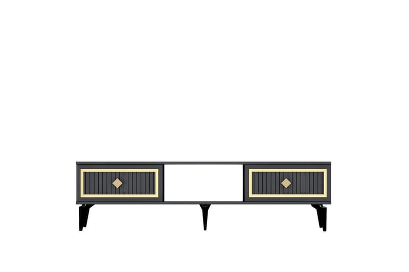 Sivaji Tv-bänk 150 cm - Guld/Antracit - Möbler - Tv möbel & mediamöbel - TV bänk & mediabänk