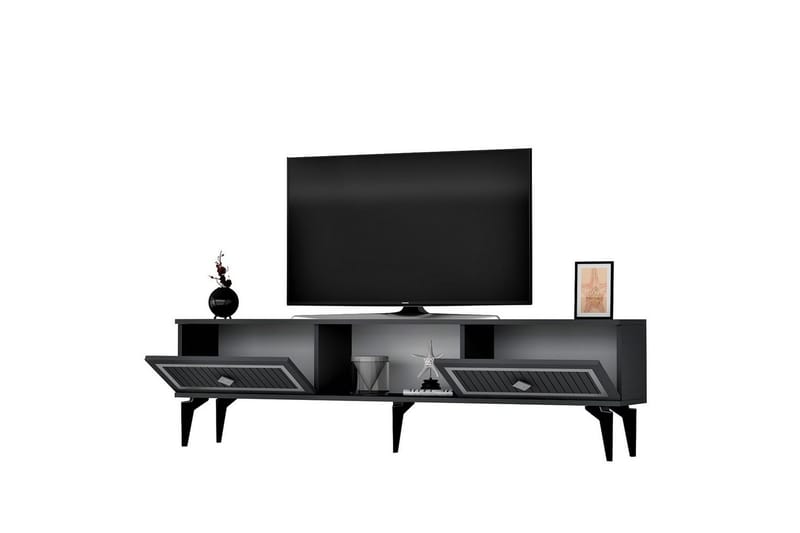 Sivaji Tv-bänk 150 cm - Silver/Antracit - Möbler - Tv möbel & mediamöbel - TV bänk & mediabänk