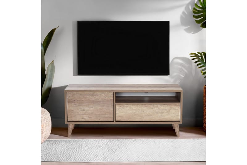 Sosan Tv-bänk 120 cm - Ljusbrun - Möbler - Tv möbel & mediamöbel - TV bänk & mediabänk