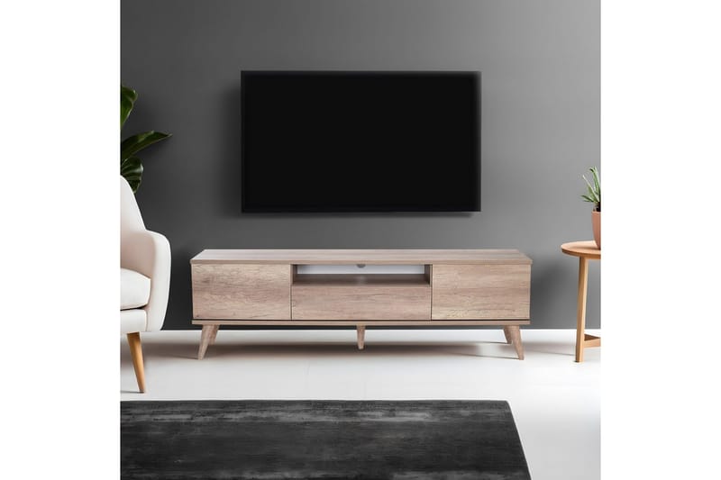 Sosan Tv-bänk 180 cm - Ljusbrun - Möbler - Tv möbel & mediamöbel - TV bänk & mediabänk