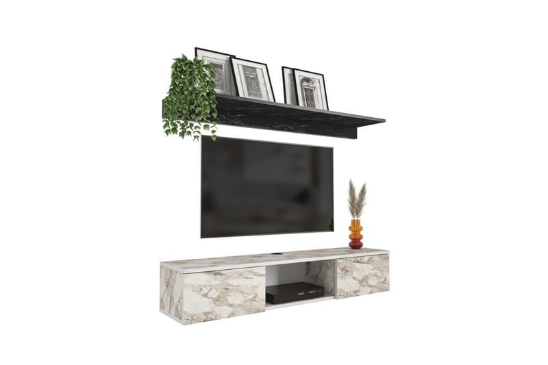 Sovric Tv-bänk 140 cm - Vit - Möbler - Tv möbel & mediamöbel - TV bänk & mediabänk