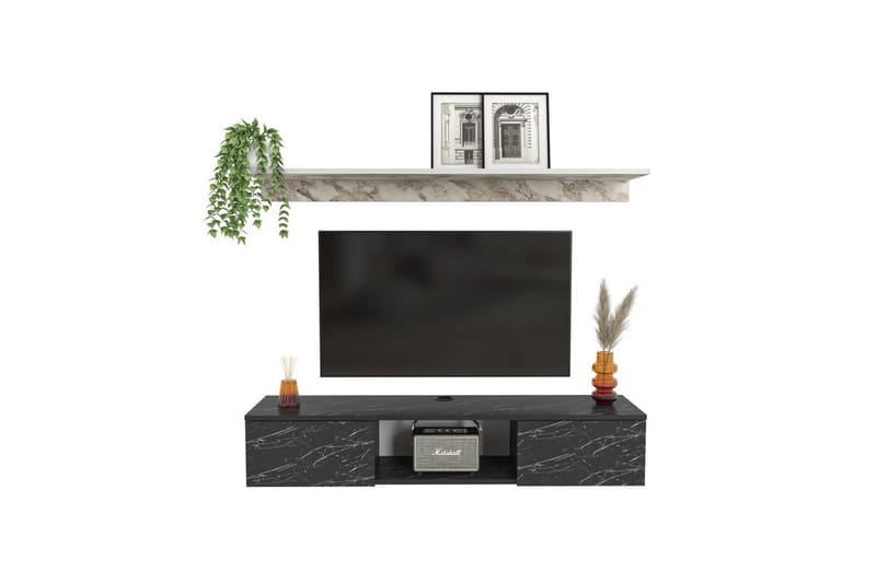 Sovric Tv-bänk 140 cm, Vit