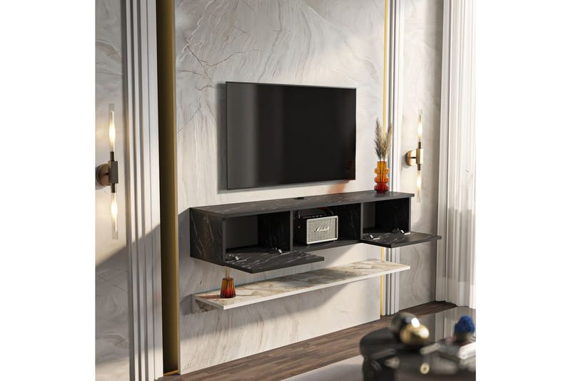 Sovric Tv-bänk 140 cm - Vit - Möbler - Tv möbel & mediamöbel - TV bänk & mediabänk