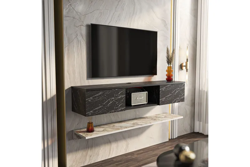 Sovric Tv-bänk 140 cm - Vit - Möbler - Tv möbel & mediamöbel - TV bänk & mediabänk