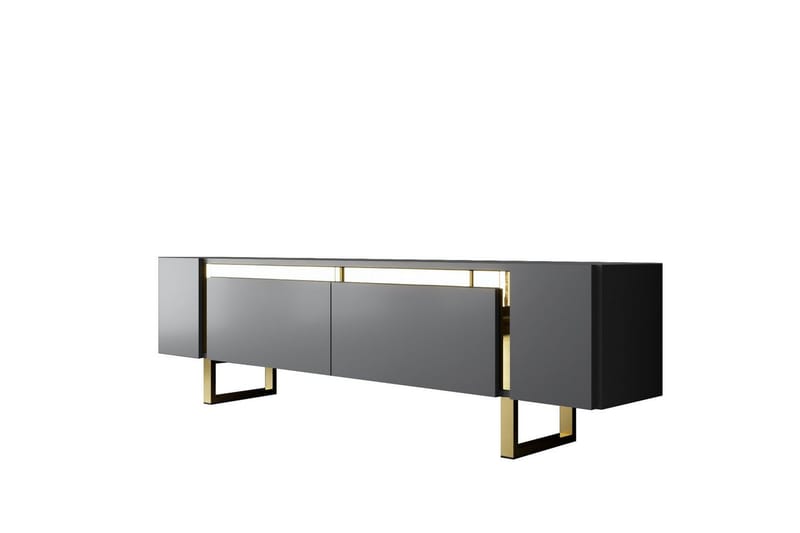 Sozi Tv-bänk 180 cm - Guld/Antracit - Möbler - Tv möbel & mediamöbel - TV bänk & mediabänk