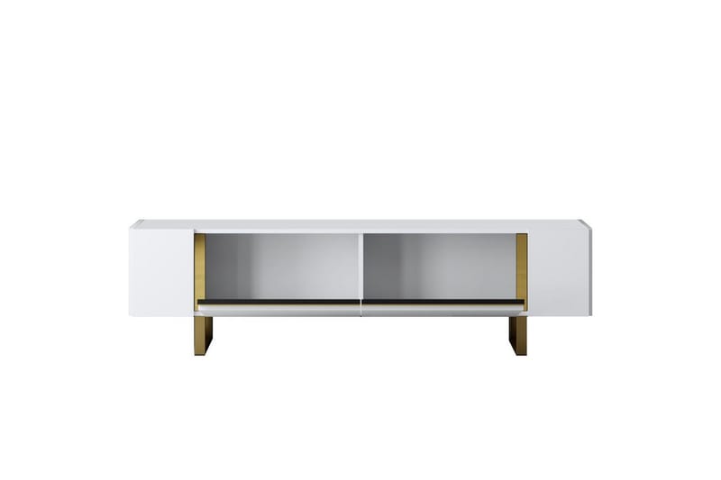 Sozi Tv-bänk 180 cm - Guld/Vit - Möbler - Tv möbel & mediamöbel - TV bänk & mediabänk