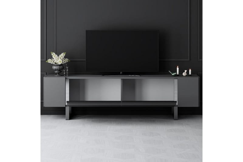 Sozi Tv-bänk 180 cm - Silver/Antracit - Möbler - Tv möbel & mediamöbel - TV bänk & mediabänk
