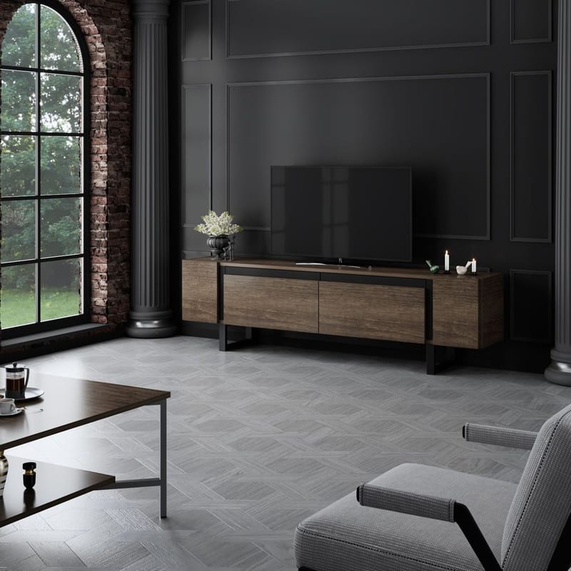 Sozi Tv-bänk 180 cm - Svart - Möbler - Tv möbel & mediamöbel - TV bänk & mediabänk