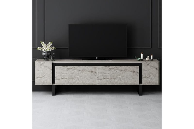 Sozi Tv-bänk 180 cm - Svart/Grå - Möbler - Tv möbel & mediamöbel - TV bänk & mediabänk