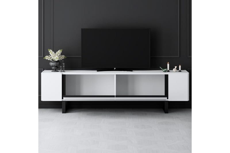 Sozi Tv-bänk 180 cm - Svart/Vit - Möbler - Tv möbel & mediamöbel - TV bänk & mediabänk