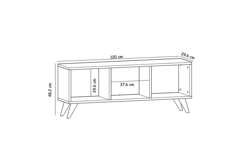 Springhill Tv-bänk 120 cm - Blå - Möbler - Tv möbel & mediamöbel - TV bänk & mediabänk