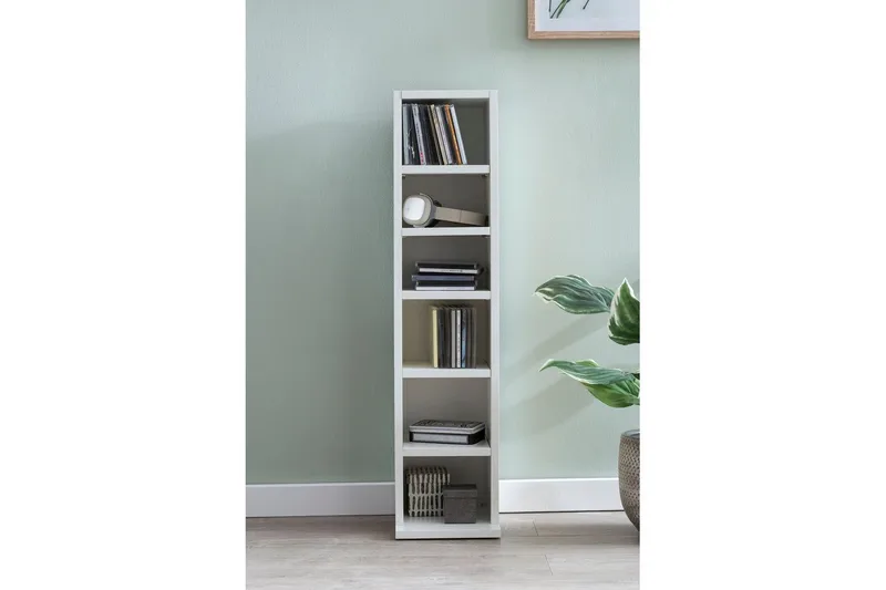 Stående hylla Wohnling Melaminbelagd spånskiva bokförvaring modern - Förvaring - Hylla - Bokhylla