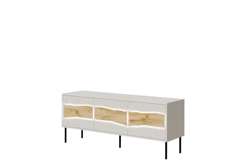 Stintino Tv-bänk 144x40 cm, Beige/Brun