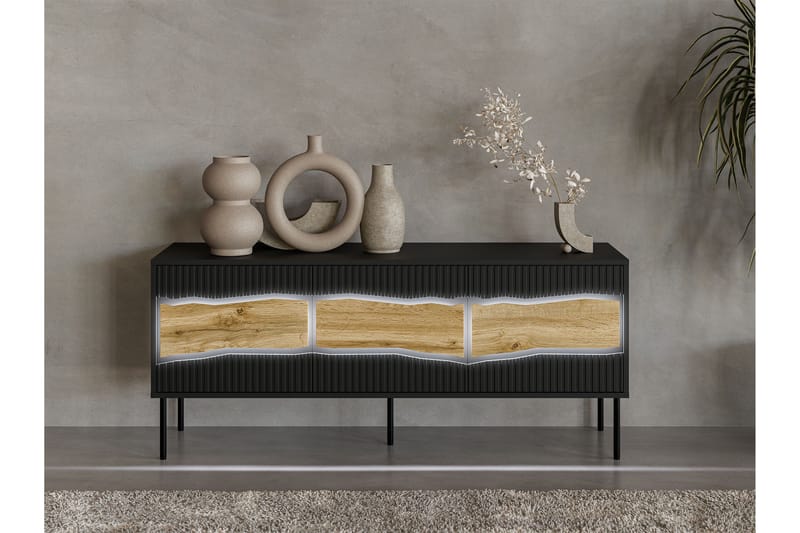 Stintino Tv-bänk 144x40 cm - Grå - Möbler - Tv möbel & mediamöbel - TV bänk & mediabänk