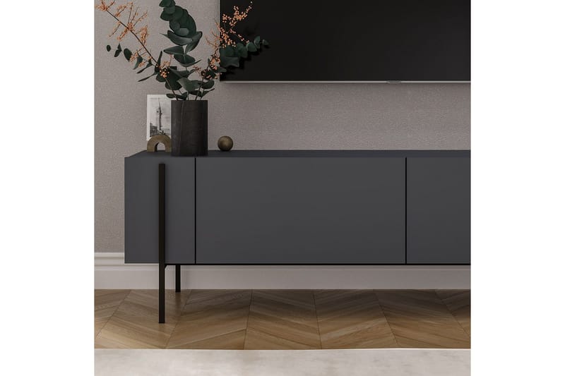 Stira Tv-bänk 160 cm - Grafitgrå - Möbler - Tv möbel & mediamöbel - TV bänk & mediabänk