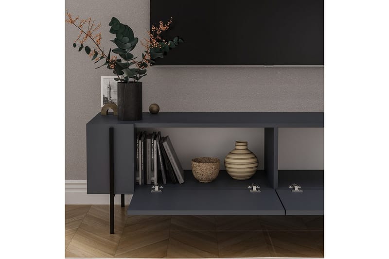 Stira Tv-bänk 160 cm - Grafitgrå - Möbler - Tv möbel & mediamöbel - TV bänk & mediabänk