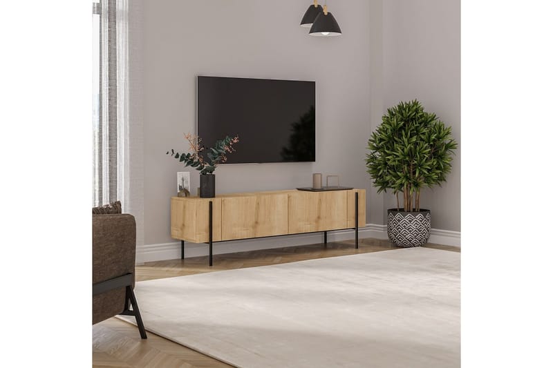 Stira Tv-bänk 160 cm - Natural - Möbler - Tv möbel & mediamöbel - TV bänk & mediabänk
