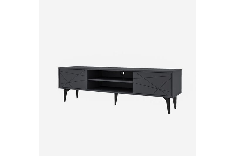 Sudama Tv-bänk 160 cm - Antracit - Möbler - Tv möbel & mediamöbel - TV bänk & mediabänk