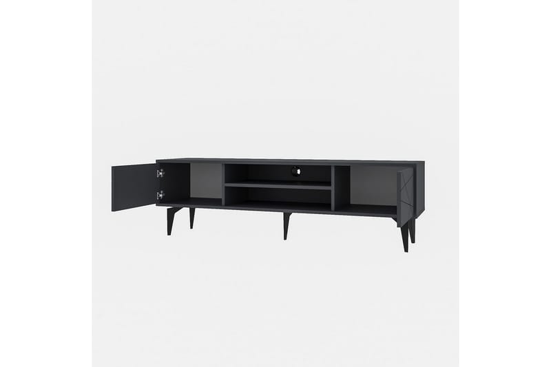 Sudama Tv-bänk 160 cm - Antracit - Möbler - Tv möbel & mediamöbel - TV bänk & mediabänk