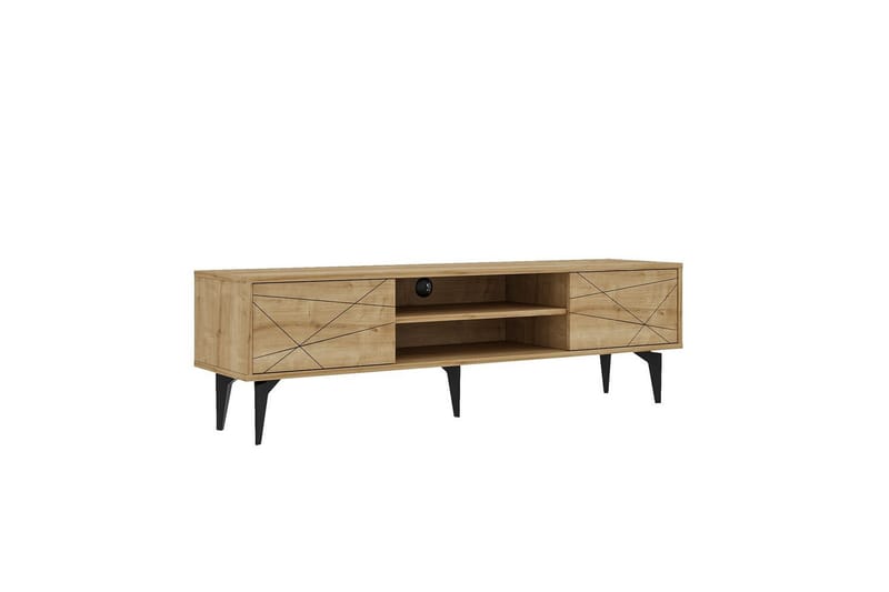 Sudama Tv-bänk 160 cm - Mediumfärgat trä - Möbler - Tv möbel & mediamöbel - TV bänk & mediabänk