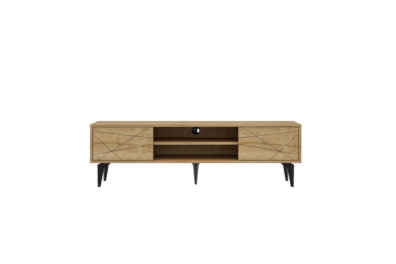 Sudama Tv-bänk 160 cm - Mediumfärgat trä - Möbler - Tv möbel & mediamöbel - TV bänk & mediabänk