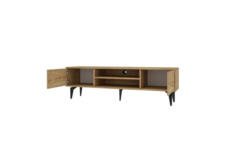 Sudama Tv-bänk 160 cm - Mediumfärgat trä - Möbler - Tv möbel & mediamöbel - TV bänk & mediabänk
