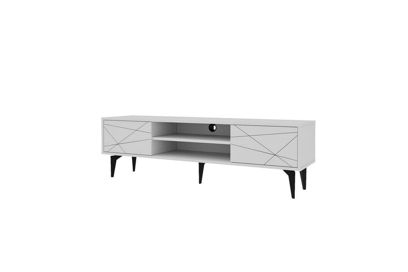 Sudama Tv-bänk 160 cm - Vit - Möbler - Tv möbel & mediamöbel - TV bänk & mediabänk