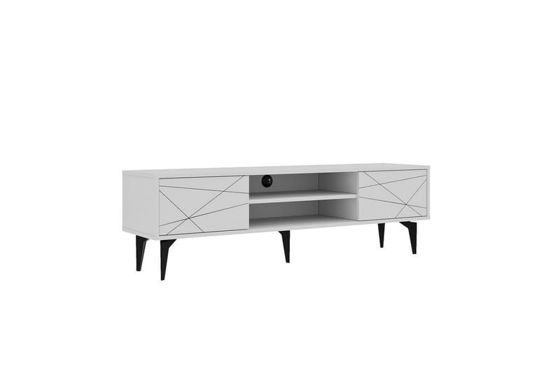 Sudama Tv-bänk 160 cm - Vit - Möbler - Tv möbel & mediamöbel - TV bänk & mediabänk