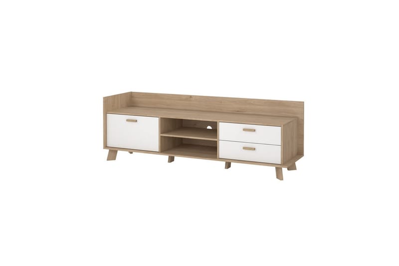 Sumita Tv-bänk 182 cm - Vit/Natur - Möbler - Tv möbel & mediamöbel - TV bänk & mediabänk