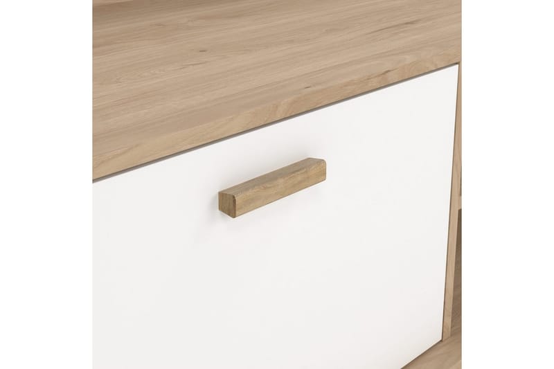 Sumita Tv-bänk 182 cm - Vit/Natur - Möbler - Tv möbel & mediamöbel - TV bänk & mediabänk