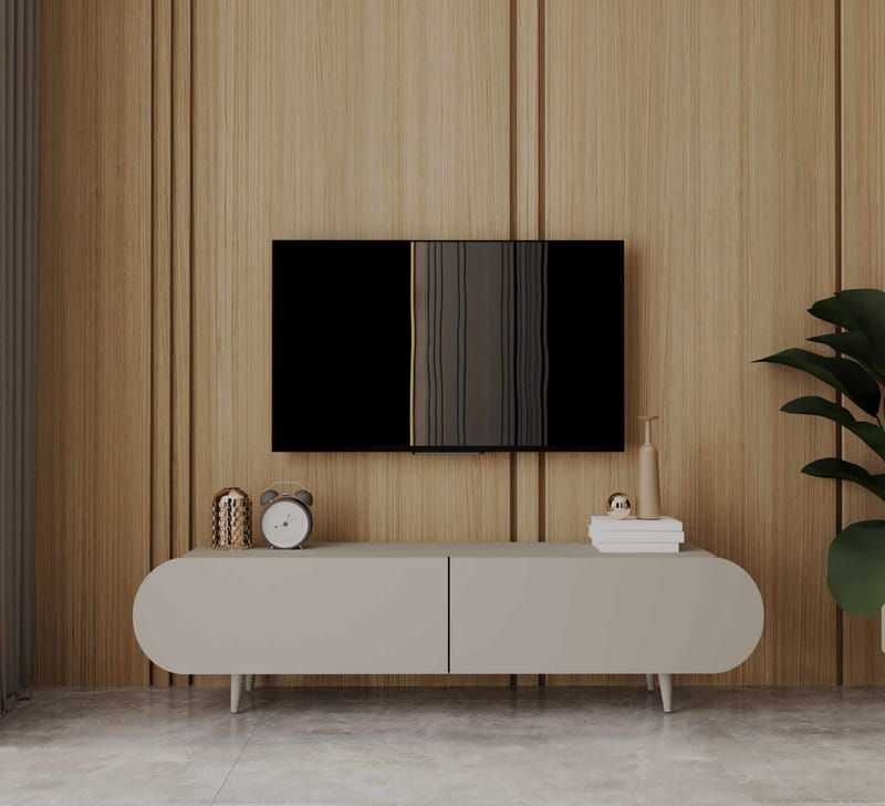 Svelor TV-bänk 140x49x30 cm - Sandstone - Möbler - Tv möbel & mediamöbel - TV bänk & mediabänk