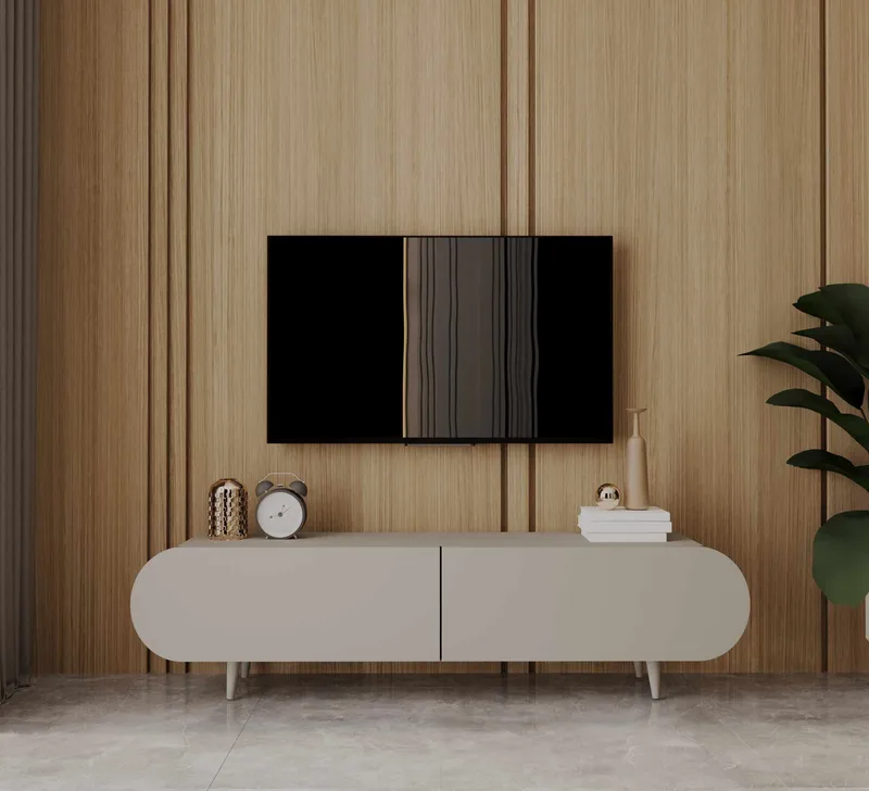 Svelor TV-bänk 160x49x30 cm - Sandstone - Möbler - Tv möbel & mediamöbel - TV bänk & mediabänk