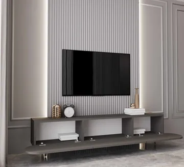 Svelor TV-bänk 180x49x30 cm - Grå - Möbler - Tv möbel & mediamöbel - TV bänk & mediabänk