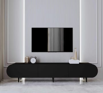 Svelor TV-bänk 180x49x30 cm - Svart - Möbler - Tv möbel & mediamöbel - TV bänk & mediabänk