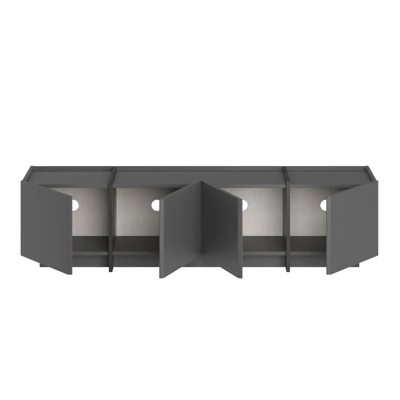 Sylvenn TV-bänk 180 cm - Antracit/Svart - Möbler - Tv möbel & mediamöbel - TV bänk & mediabänk