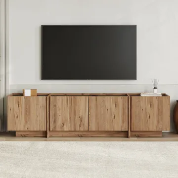 Sylvenn TV-bänk 180 cm - Atlantic Pine/Anthracite - Möbler - Tv möbel & mediamöbel - TV bänk & mediabänk