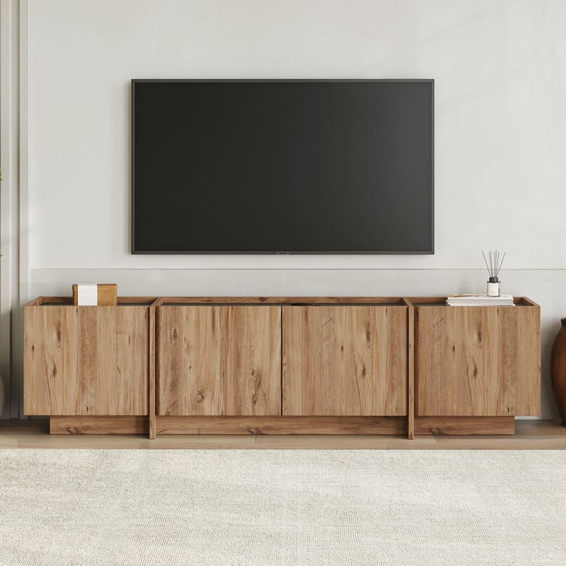 Sylvenn TV-bänk 180 cm - Atlantic Pine och Anthracite - Möbler - Tv möbel & mediamöbel - Mediastativ & väggfäste