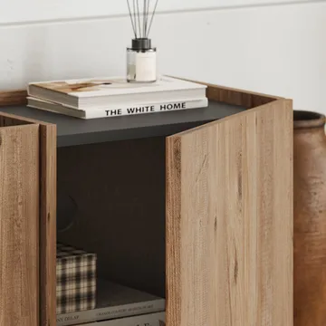 Sylvenn TV-bänk 180 cm - Atlantic Pine/Anthracite - Möbler - Tv möbel & mediamöbel - TV bänk & mediabänk