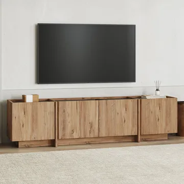 Sylvenn TV-bänk 180 cm - Atlantic Pine/Anthracite - Möbler - Tv möbel & mediamöbel - TV bänk & mediabänk