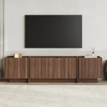 Sylvenn TV-bänk 180 cm med Förvaring - Milano Walnut - Möbler - Tv möbel & mediamöbel - TV bänk & mediabänk