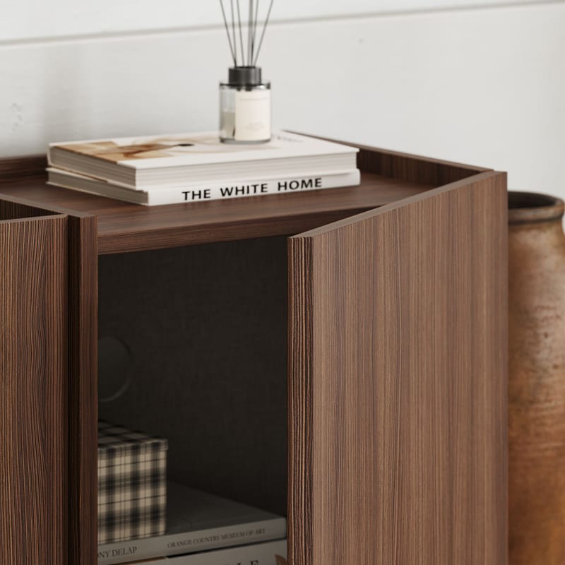 Sylvenn TV-bänk 180 cm med Förvaring - Milano Walnut - Möbler - Tv möbel & mediamöbel - Mediastativ & väggfäste