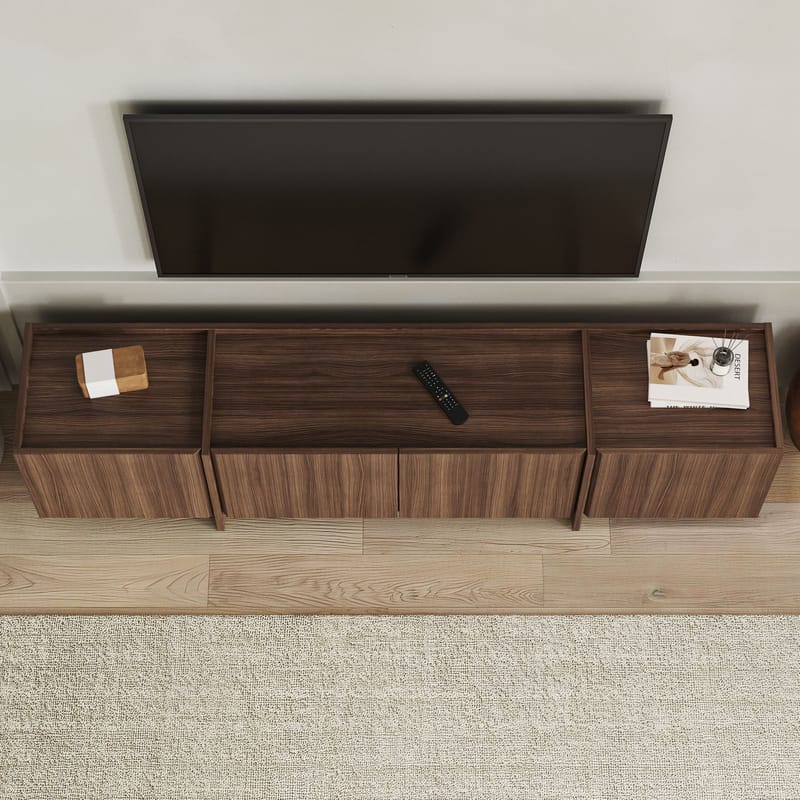 Sylvenn TV-bänk 180 cm med Förvaring - Milano Walnut - Möbler - Tv möbel & mediamöbel - Mediastativ & väggfäste