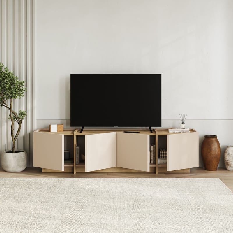 Sylvenn Tv-bänk 180 cm - Safir Ek - Möbler - Tv möbel & mediamöbel - Mediastativ & väggfäste