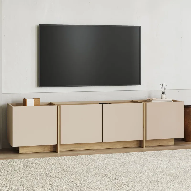 Sylvenn Tv-bänk 180 cm - Safir Ek - Möbler - Tv möbel & mediamöbel - Mediastativ & väggfäste