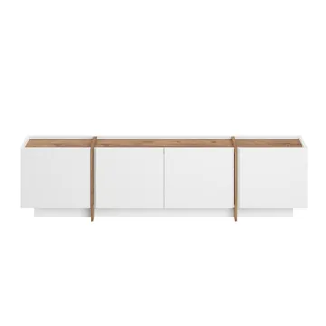 Sylvenn TV-bänk 180 cm - Vitt och Atlantic Pine - Möbler - Tv möbel & mediamöbel - TV bänk & mediabänk